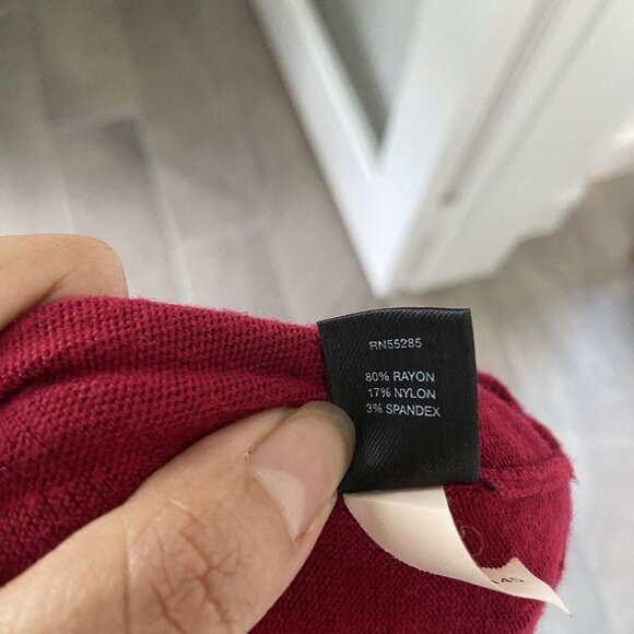 Express Tricot Red Jeweled Button Down Cardigan Womens Size M - Picture 6 of 6